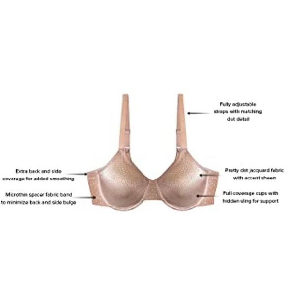 Wacoal Women's Back Appeal Underwire Bra size 42DDD - Picture 6 of 7